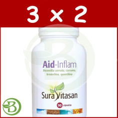Pack 3x2 Aid-Inflam 90 Cápsulas Sura Vitasan