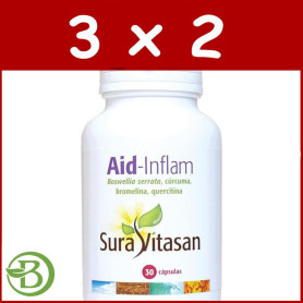 Pack 3x2 Aid-Inflam 30 Cápsulas Sura Vitasan