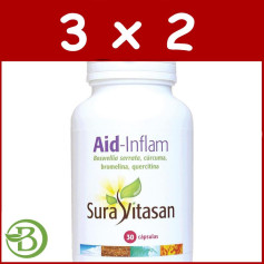 Pack 3x2 Aid-Inflam 30 Cápsulas Sura Vitasan