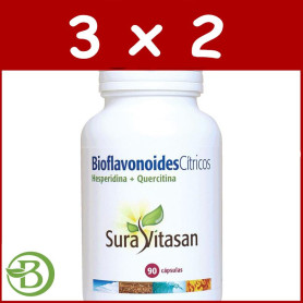 Pack 3x2 Bioflavonoides Cítricos 90 Cápsulas Sura Vitasan