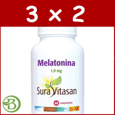 Pack 3x2 Melatonina 1,9Mg. 60 Comprimidos Sura Vitasan