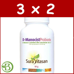 Pack 3x2 D-Manocist Probiotic 50Gr. Sura Vitasan