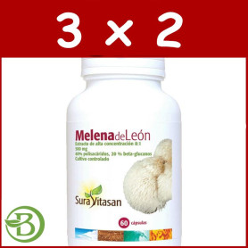 Pack 3x2 Melena de León 500Mg. 60 Cápsulas Sura Vitasan