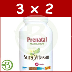 Pack 3x2 Prenatal Multinutrient 90 Cápsulas Sura Vitasan