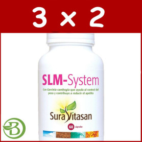 Pack 3x2 SLM-System 60 Cápsulas Sura Vitasan