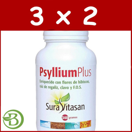 Pack 3x2 Psyllium Plus + F.O.S 340Gr. Sura Vitasan