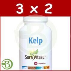 Pack 3x2 Kelp 100 Comprimidos Sura Vitasan