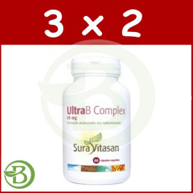 Pack 3x2 Ultra B Complex + C 60 Cápsulas Sura Vitasan