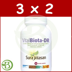 Pack 3x2 Vitalbiota-DR 30 Cápsulas Sura Vitasan