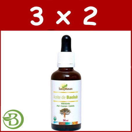 Pack 3x2 Aceite De Baobab 30Ml. Sura Vitasan