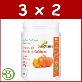 Pack 3x2 Proteína De Semilla De Calabaza 450Gr. Sura Vitasan