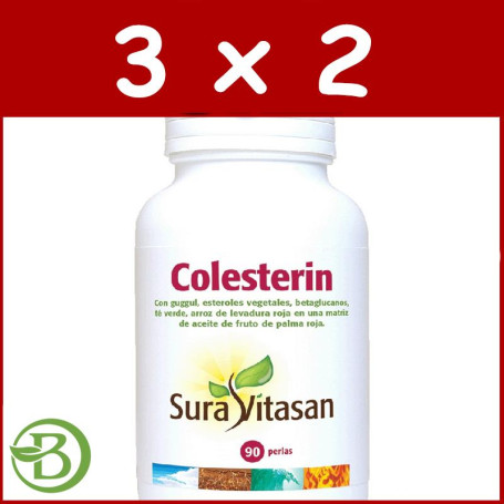 Pack 3x2 Colesterin 90 Perlas Sura Vitasan