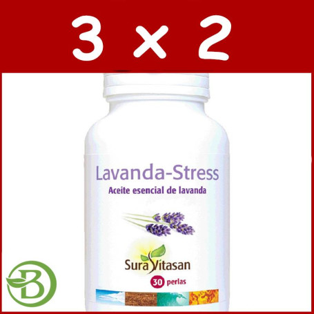 Pack 3x2 Lavanda Stress 30 Perlas Sura Vitasan