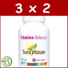 Pack 3x2 Femina Balance 90 Capsulas Sura Vitasan