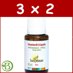 Pack 3x2 Vitamina B12 15Ml. Sura Vitasan