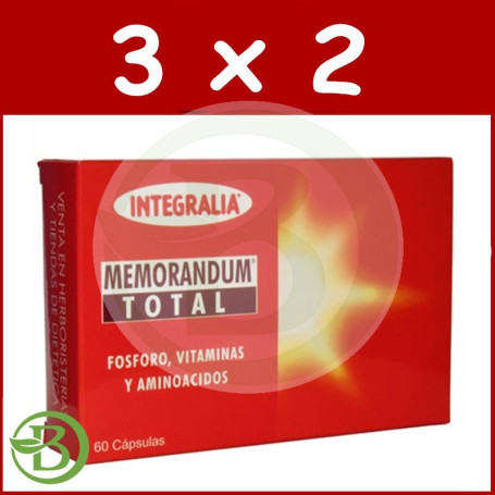 Pack 3x2 Memorandum Total 60 Cápsulas Integralia