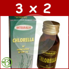 Pack 3x2 Chlorella 60 comprimidos Integralia