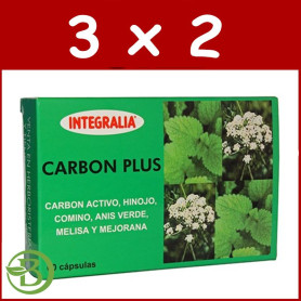 Pack 3x2 Carbón Plus 60 Cápsulas Integralia