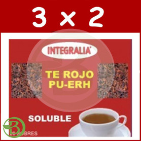 Pack 3x2 Te Rojo Pu-erh Soluble Integralia