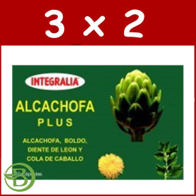 Pack 3x2 Alcachofa Plus 60 Capsulas Integralia