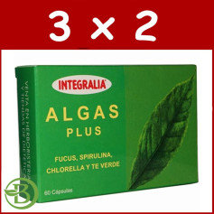 Pack 3x2 Algas Plus 60 Cápsulas Integralia