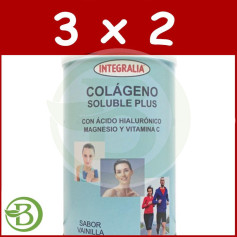 Pack 3x2 Colágeno Soluble Plus Vainilla 360Gr. Integralia