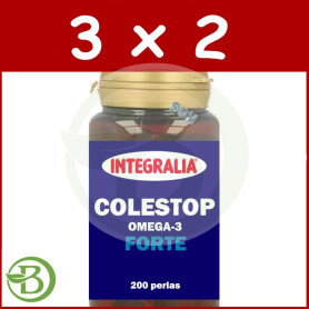 Pack 3x2 Colestop Omega 3 Forte 200 Perlas Integralia