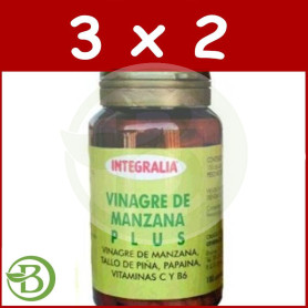 Pack 3x2 Vinagre de Manzana Plus 100 Cápsulas Integralia