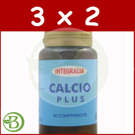 Pack 3x2 Calcio Plus 90 Comprimidos Integralia