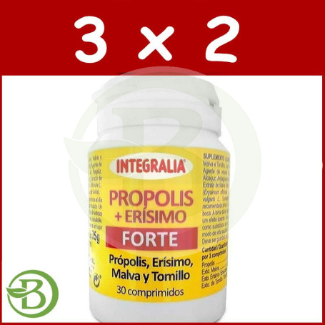 Pack 3x2 Propolis + Erisimo Forte 30 Comprimidos Integralia