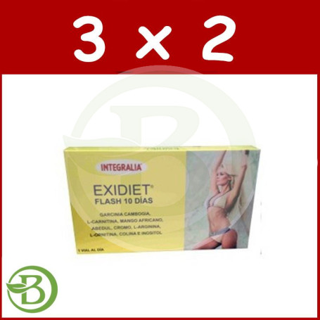 Pack 3x2 Exidiet Flash 10 Dias Integralia