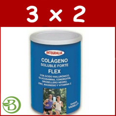 Pack 3x2 Colágeno Forte Flex Vainilla 400Gr. Integralia