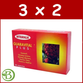 Pack 3x2 Guaravital Plus 60 Cápsulas Integralia