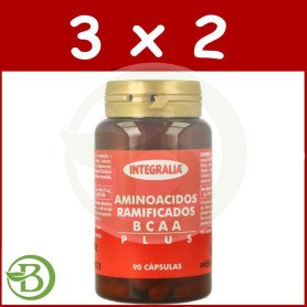 Pack 3x2 Aminoacidos Ramificados Bcaa 90 Cap Integralia