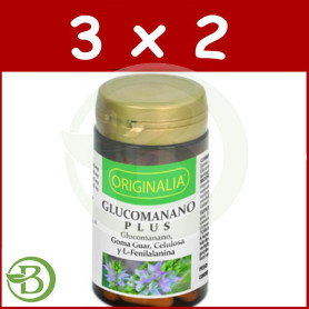 Pack 3x2 Glucomanano Plus Originalia 60 Cápsulas Integralia