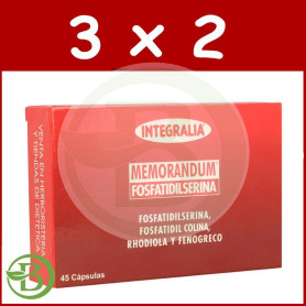 Pack 3x2 Memorandum Fosfatidilserina 45 Cápsulas Integralia