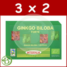 Pack 3x2 Ginkgo Biloba Forte Eco 60 Cápsulas Integralia