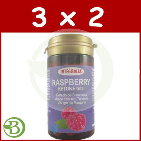 Pack 3x2 Raspberry Ketone Total 60 Cápsulas Integralia