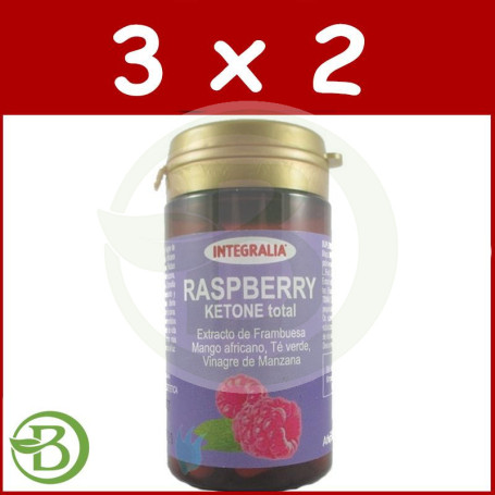 Pack 3x2 Raspberry Ketone Total 60 Cápsulas Integralia