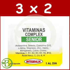 Pack 3x2 Vitaminas Complex Senior 30 Cápsulas Integralia