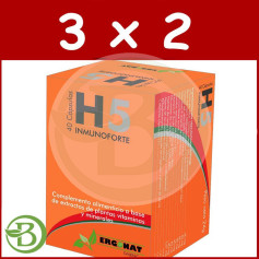 Pack 3x2 H5 Inmunoforte 40 Cápsulas Ergonat