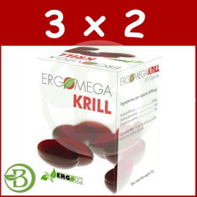 Pack 3x2 Ergomega Krill 30 Capsulas Ergonat