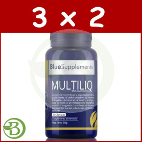 Pack 3x2 Multiliq 30 Capsulas Ergonat