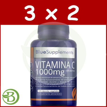 Pack 3x2 Vitamina C 1000Mg. 120 Capsulas Ergonat