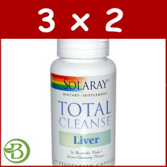 Pack 3x2 Total Cleanse Liver 60 Cápsulas Solaray