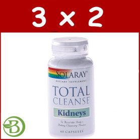 Pack 3x2 Total Cleanse Kidneys 60 Cápsulas Solaray