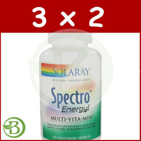 Pack 3x2 Spectro Energy Multi-Vita-Min 120 Cápsulas Solaray