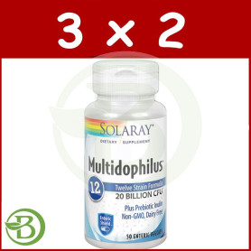 Pack 3x2 Multidophilus 12 Cepas 50 Cápsulas Solaray