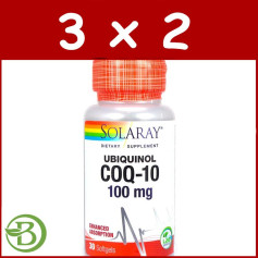 UBIQUINOL COQ-10 100Mg. 30 PERLAS SOLARAY