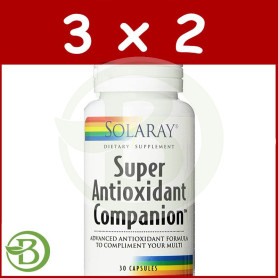 Pack 3x2 Super Antioxidant Companion 30 Cápsulas Solaray